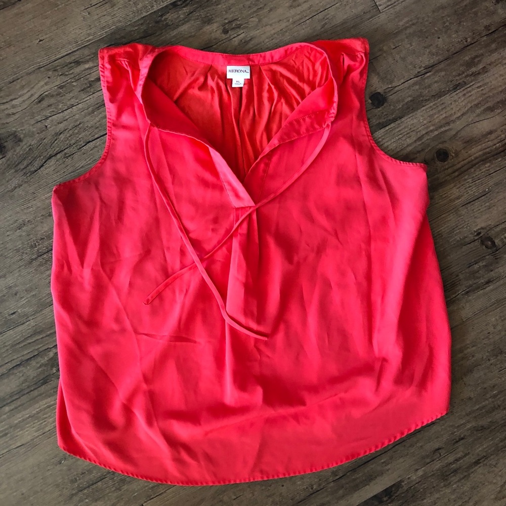 Coral blouse